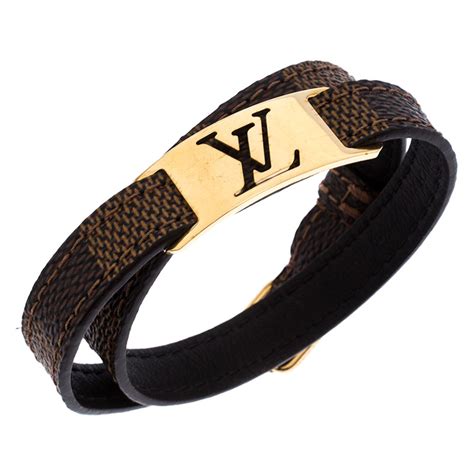 louis vuitton leather bracelet men's|louis vuitton damier bracelet.